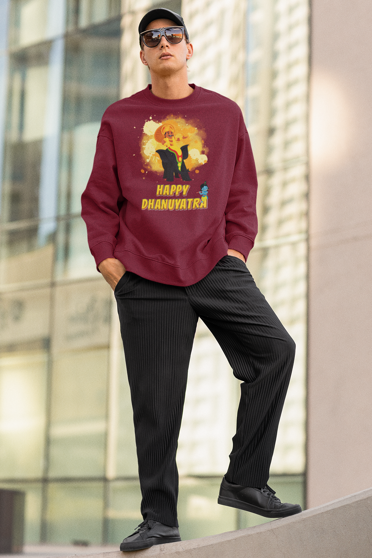 Happy Dhanuyatra- Oversized Fit (Sweatshirt)