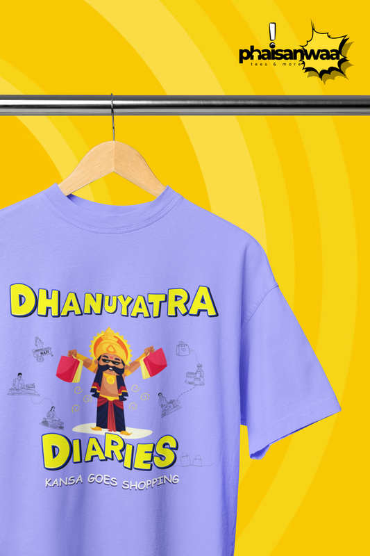 Dhanuyatra Diaries- Oversized Fit (Premium 240 GSM Heavy-Weight T-shirt)