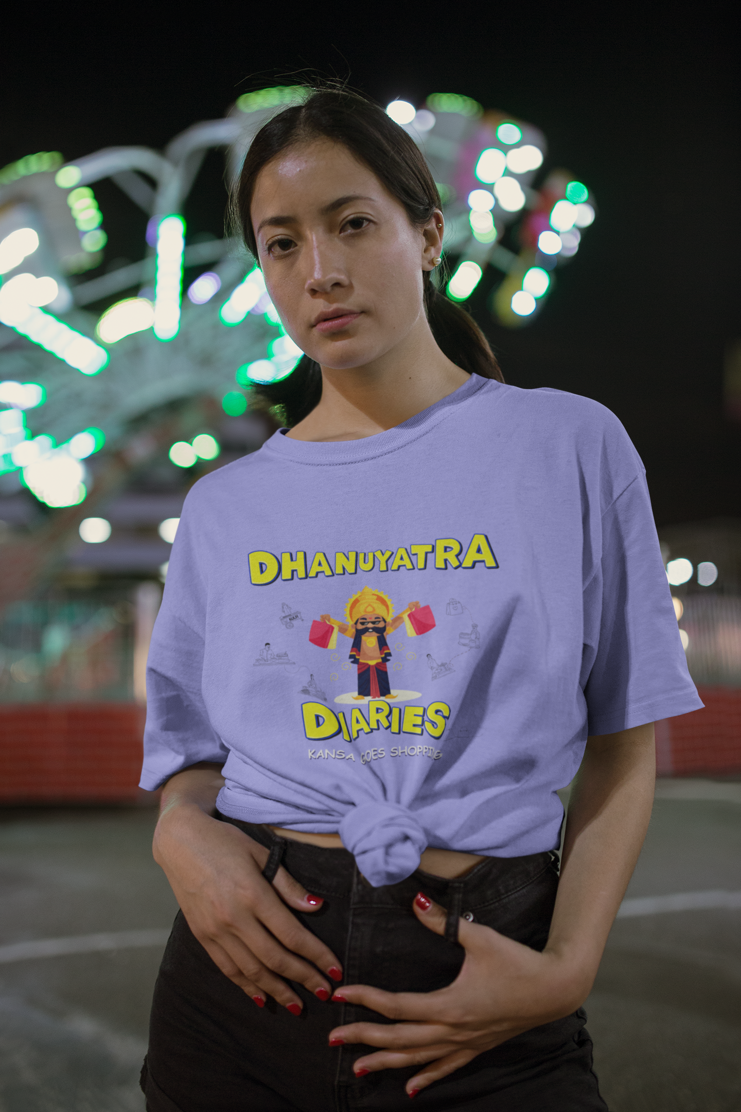 Dhanuyatra Diaries- Oversized Fit (Premium 240 GSM Heavy-Weight T-shirt)